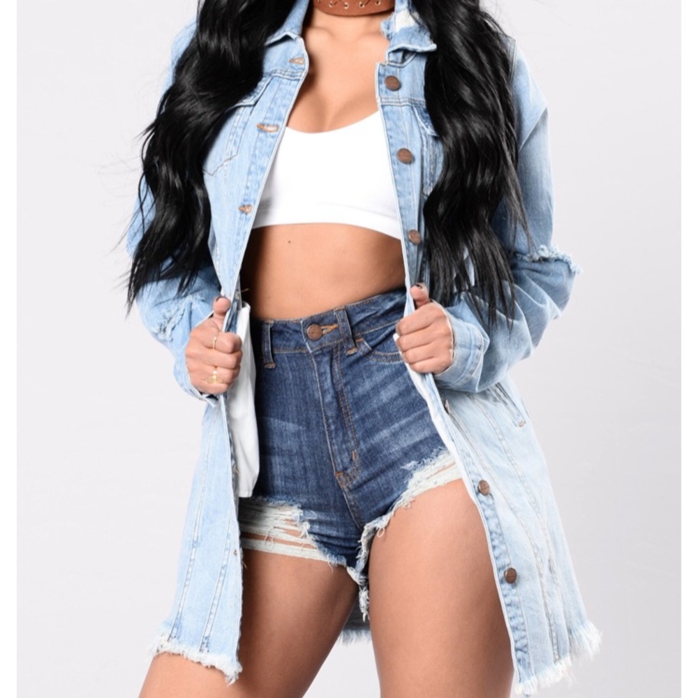 Hyper Crush Jean Jacket Medium from Fashion Nova